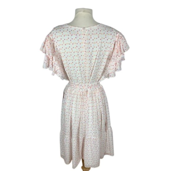 *SOLD* Rachel Parcell Flutter Sleeve Dot Dress NWT - Picture 2 of 6
